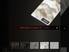 Moderno estilo de luxo decoração de interiores de alta brilho mármore de bambu carvão de madeira veneer