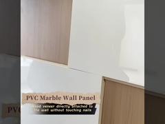Luz de luxo simples PETG Marble Siding Fibra de madeira de bambu Alto painel de parede de mármore leve