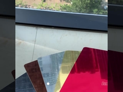 Preço por atacado Espelho Decoração de parede Painel de parede PET Bambú Carvão de madeira Folheado a papel