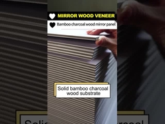 5 MM Produto de venda a quente Painel de parede de espelho Impermeável Bambú Carvão de madeira Veneer