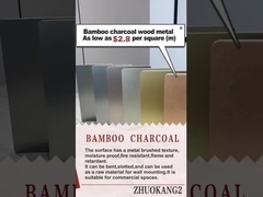 Alta Qualidade Venda Quente Carvão Cristal Painel Impeligroso Bambú Carvão Metal Painel Veneer