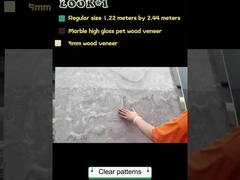 Alta qualidade Painéis de parede ambientalmente corretos Painéis de parede interiores de mármore PET