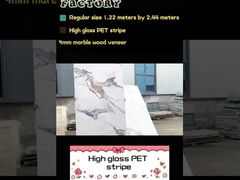 Bamboo Carvão de madeira Veneer PET Marmore Textura Decorativa PVC painel de parede PET painel de parede