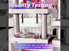 Ensaio de qualidade do produto de chapa de madeira de carvão de bambu