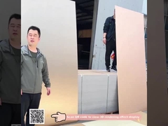 Alta qualidade resistente ao fogo de bambu carvão de madeira veneer interior painel de parede de bambu flexível