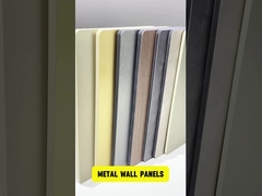Painel de parede de fibra de metal de bambu de carvão ecológico para design de interiores modernos
