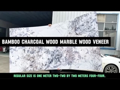 Painéis de mármore de PVC Madeira de carvão de bambu Madeira de mármore Veneer de madeira