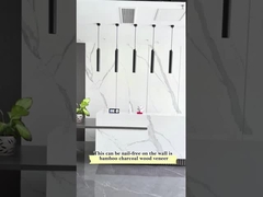 Preço de Fábrica 8mm Impermeável Mármore Bambu Carvão Vegetal Folheado de Madeira