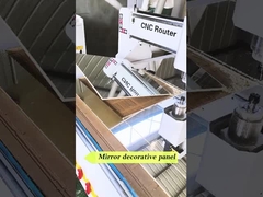 Ambiente Amigável Interior Bambú Carvão Espelho Painéis de parede PVC Espelho Finê de madeira