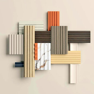 Interior WPC Wall Panels Waterproof Fireproof Soundproof Grille Board For Entertainment Decorative