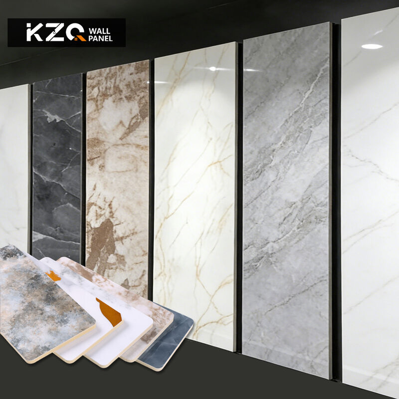 Decorative Wall Panels Pvc Marble Sheet 1220*2440*5mm Wall Decor Interior UV Board For Indoor