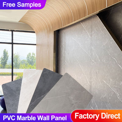 Fábrica de painéis de parede de mármore de PVC Vendas directas Parede de fundo de TV de fibra de madeira de bambu