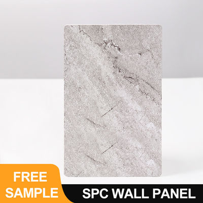 Painel de parede SPC 600*2440*4mm impermeável e retardante de chama painel de parede WPC PVC folha de mármore revestimento de folha de veneer painel decorativo interior para banheiro painel de parede sem costura