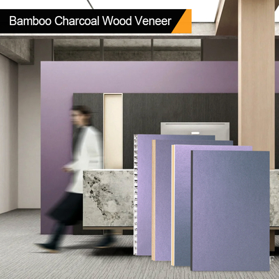 Novo design 8mm de bambu painéis de parede de carvão de metal painéis de parede resistentes ao fogo materiais de decoração interior para salas de exposições