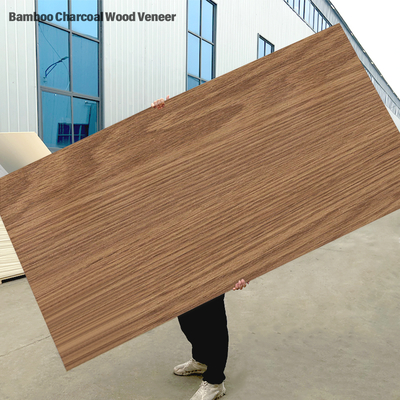 Amostra Grátis de Painéis de Parede Flexíveis com Grão de Madeira Painéis de Veneer de Madeira de Carvão de Bambu Resistentes à Água e à Umidade para Hotel