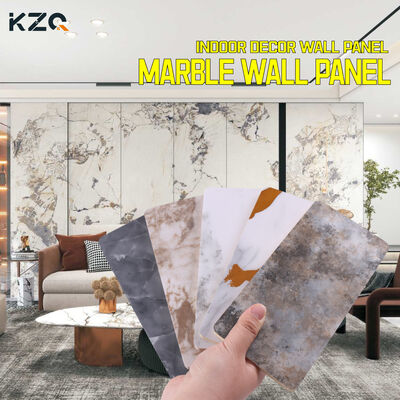 Painéis de Parede de Mármore de Alto Brilho Usados Materiais Decorativos Internos Imitando Azulejos Cerâmicos