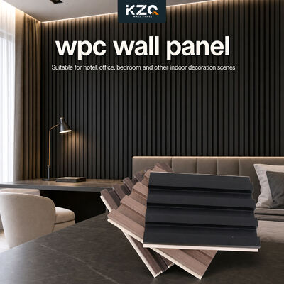 Painel de parede 3d de fibra de bambu ecológico Interior Painel de parede WPC para uso doméstico