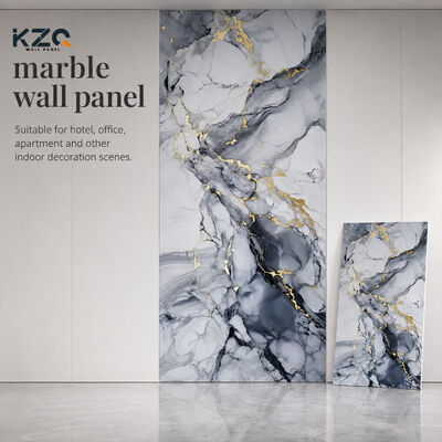 Painel de parede de mármore Bamboo Carvão de madeira Veneer para painel de parede interior