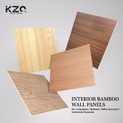 Painel interno da folha de mármore do folheado de madeira do carvão de bambu da forma para a decoração do fundo da tevê