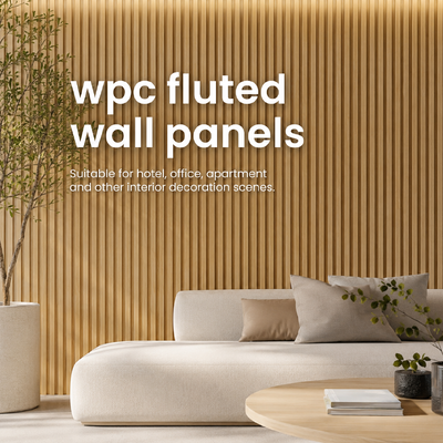 Painel de parede WPC à prova de umidade e à prova de fogo ecológico para decoração interior