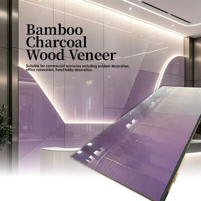 PET Bambú Carvão de Madeira Fabrica de Veneers de Madeira 1220*2440*5/8mm para decoração de interiores de restaurante